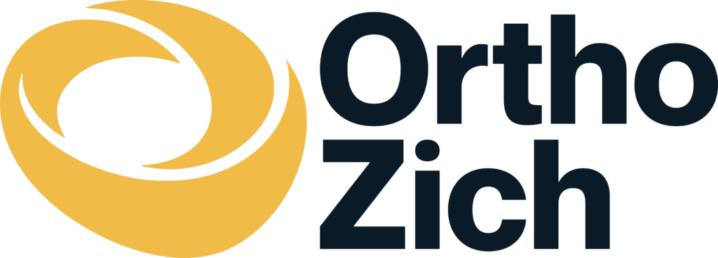 Ortho Zich Logo Gelb mit Schriftzug
